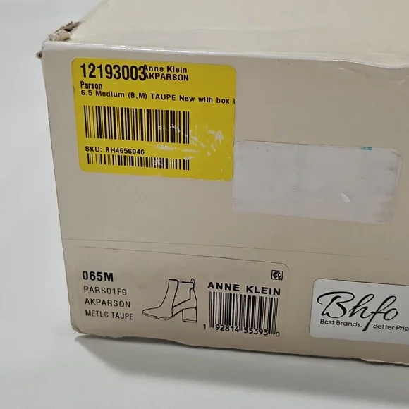 Anne Klein Women's Tan Ankle Boots Slip On.  Taupe. Sz 6.5 - Picture 8 of 8